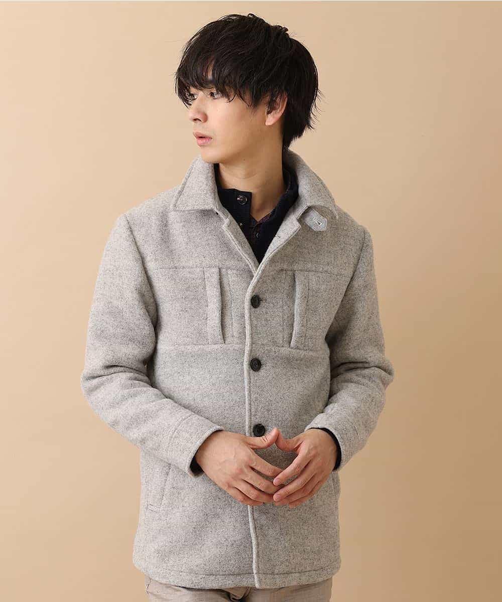MKJAM64210 MK MICHEL KLEIN HOMME(MKミッシェルクランオム) 【驚きの超軽量】フーデッドカバーオール グレー