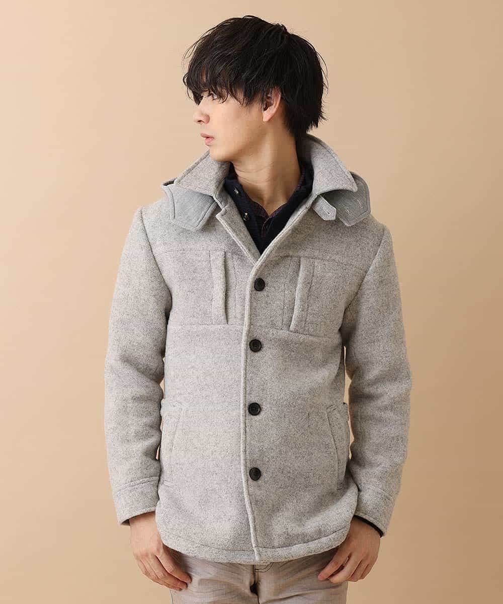 MKJAM64210 MK MICHEL KLEIN HOMME(MKミッシェルクランオム) 【驚きの超軽量】フーデッドカバーオール グレー