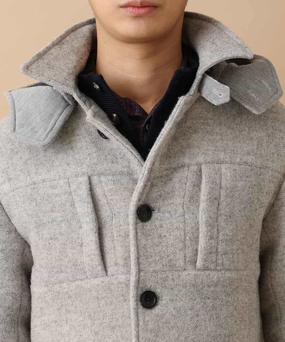 MKJAM64210 MK MICHEL KLEIN HOMME(MKミッシェルクランオム) 【驚きの超軽量】フーデッドカバーオール グレー