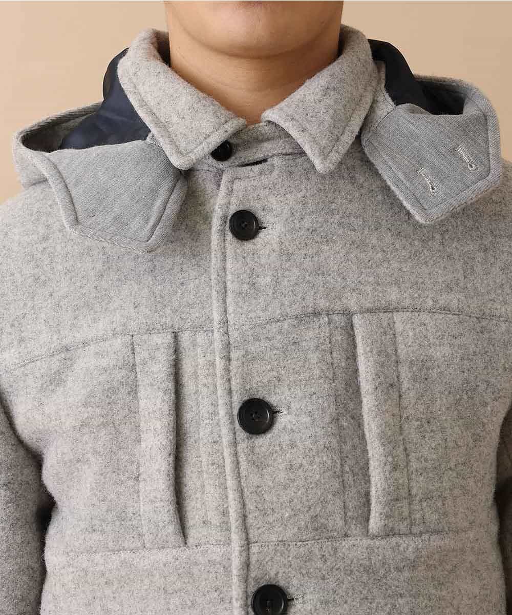 MKJAM64210 MK MICHEL KLEIN HOMME(MKミッシェルクランオム) 【驚きの超軽量】フーデッドカバーオール グレー