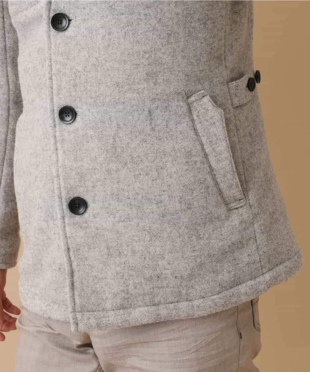 MKJAM64210 MK MICHEL KLEIN HOMME(MKミッシェルクランオム) 【驚きの超軽量】フーデッドカバーオール グレー