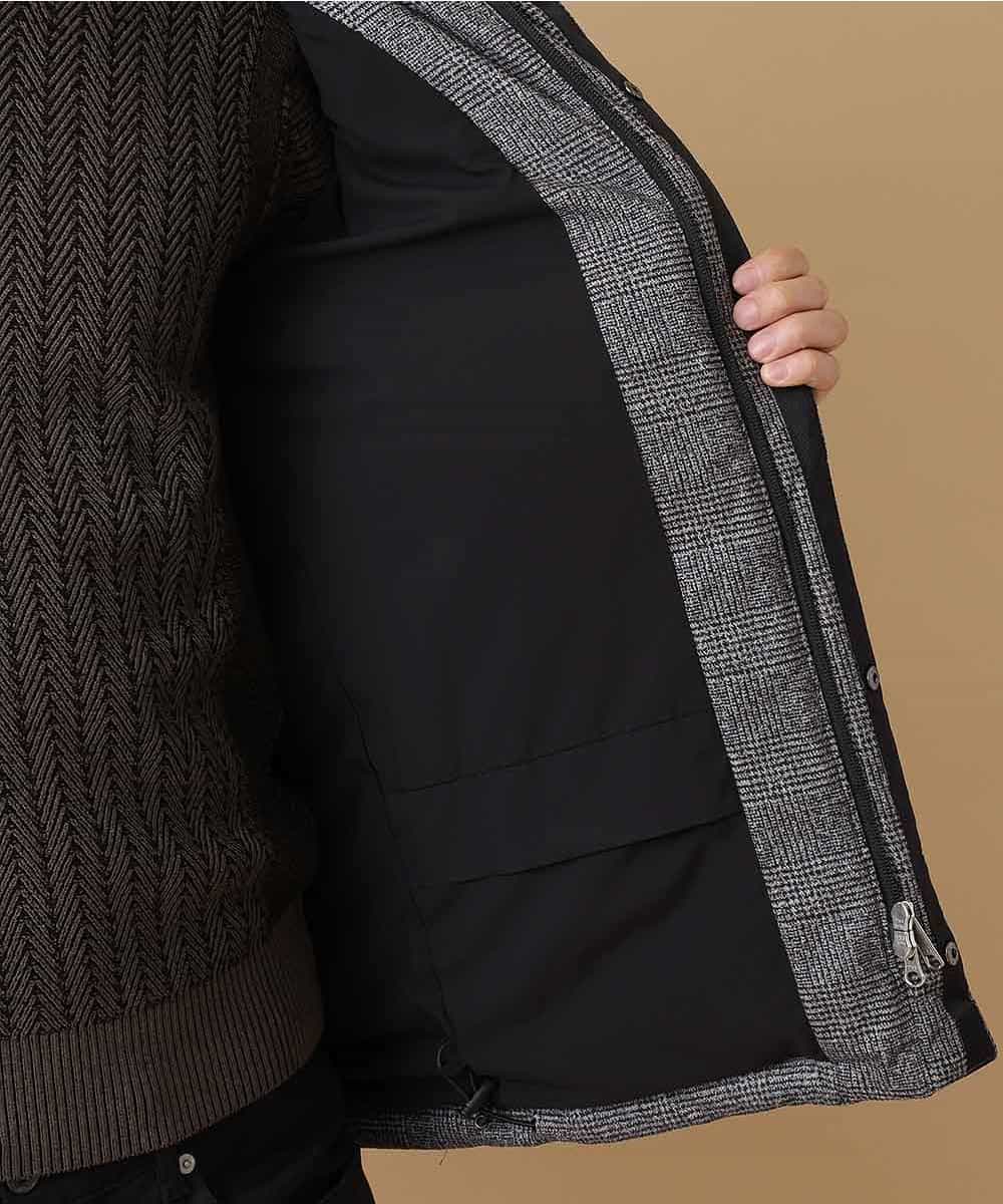 MKJAO22230 MK MICHEL KLEIN HOMME(MKミッシェルクランオム) スエードタッチダウンブルゾン ダークグレー