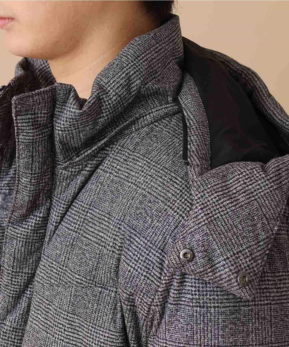 MKJAO22230 MK MICHEL KLEIN HOMME(MKミッシェルクランオム) スエードタッチダウンブルゾン ダークグレー