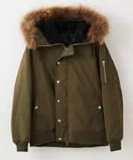 MKJAO40190 MK MICHEL KLEIN HOMME(MKミッシェルクランオム) ポリピーチN2Bフライトジャケット カーキ