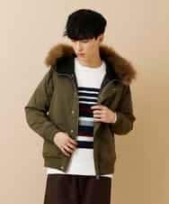 MKJAO40190 MK MICHEL KLEIN HOMME(MKミッシェルクランオム) ポリピーチN2Bフライトジャケット カーキ