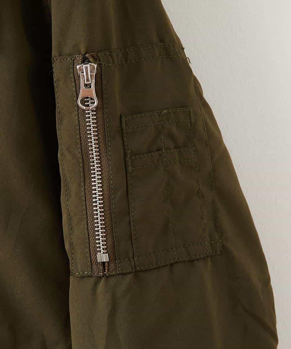 MKJAO40190 MK MICHEL KLEIN HOMME(MKミッシェルクランオム) ポリピーチN2Bフライトジャケット カーキ