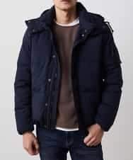 MKJAO41190 MK MICHEL KLEIN HOMME(MKミッシェルクランオム) ポリピーチダウンブルゾン ネイビー