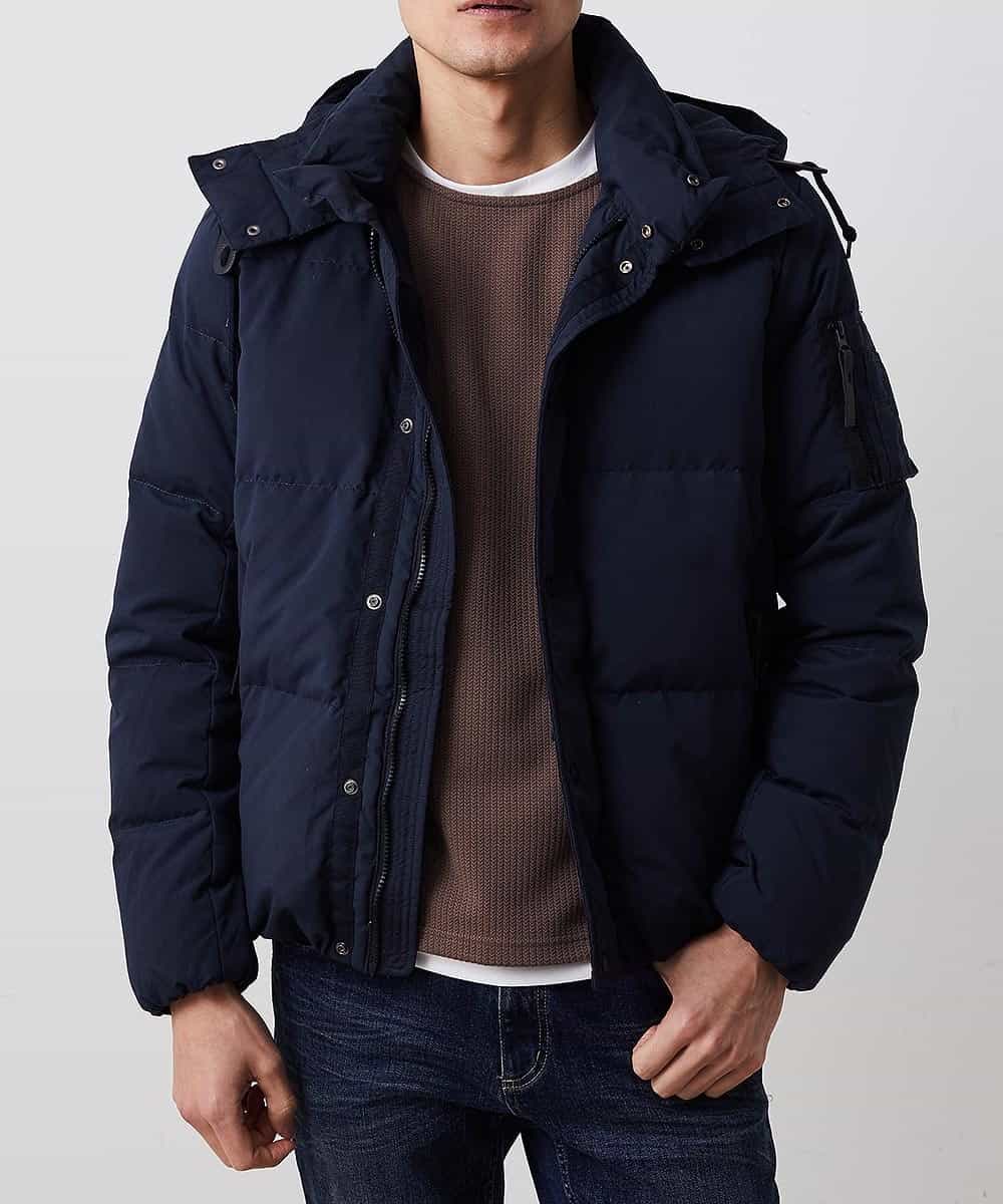 MKJAO41190 MK MICHEL KLEIN HOMME(MKミッシェルクランオム) ポリピーチダウンブルゾン ネイビー