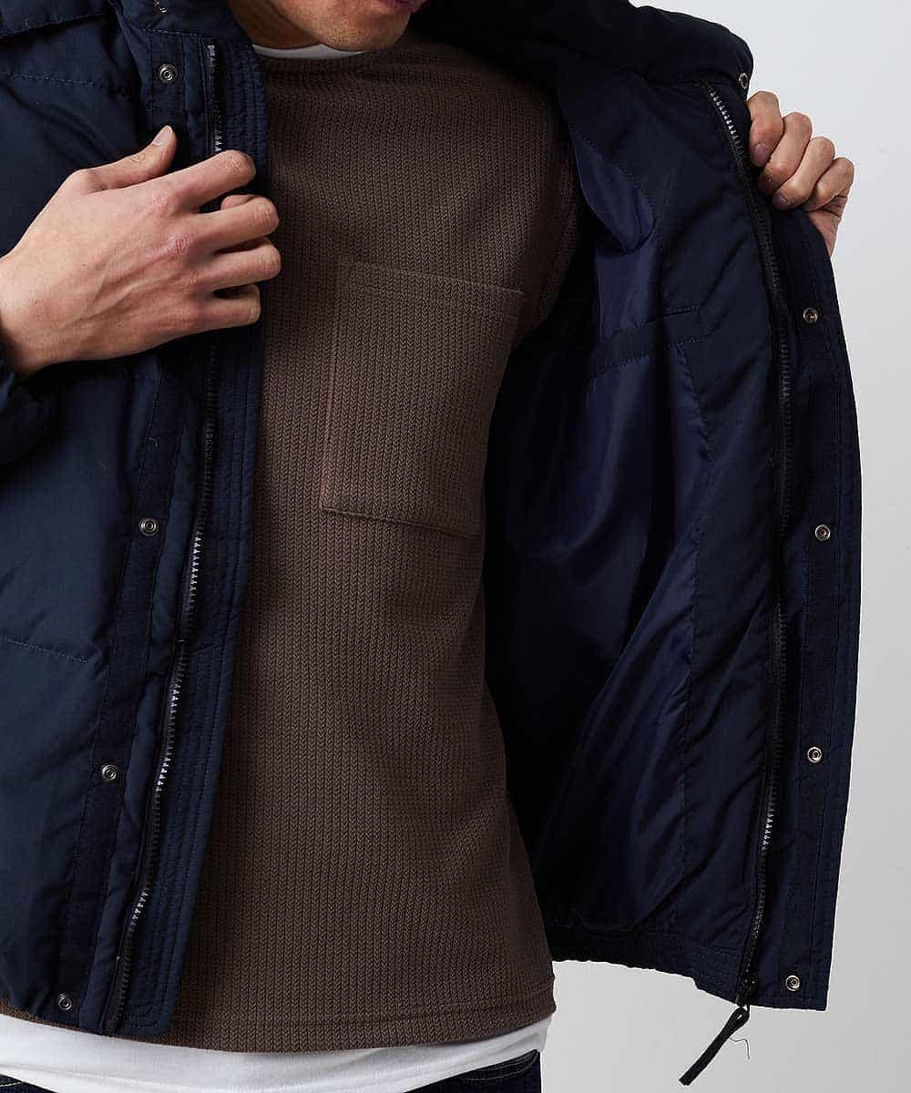 MKJAO41190 MK MICHEL KLEIN HOMME(MKミッシェルクランオム) ポリピーチダウンブルゾン ネイビー