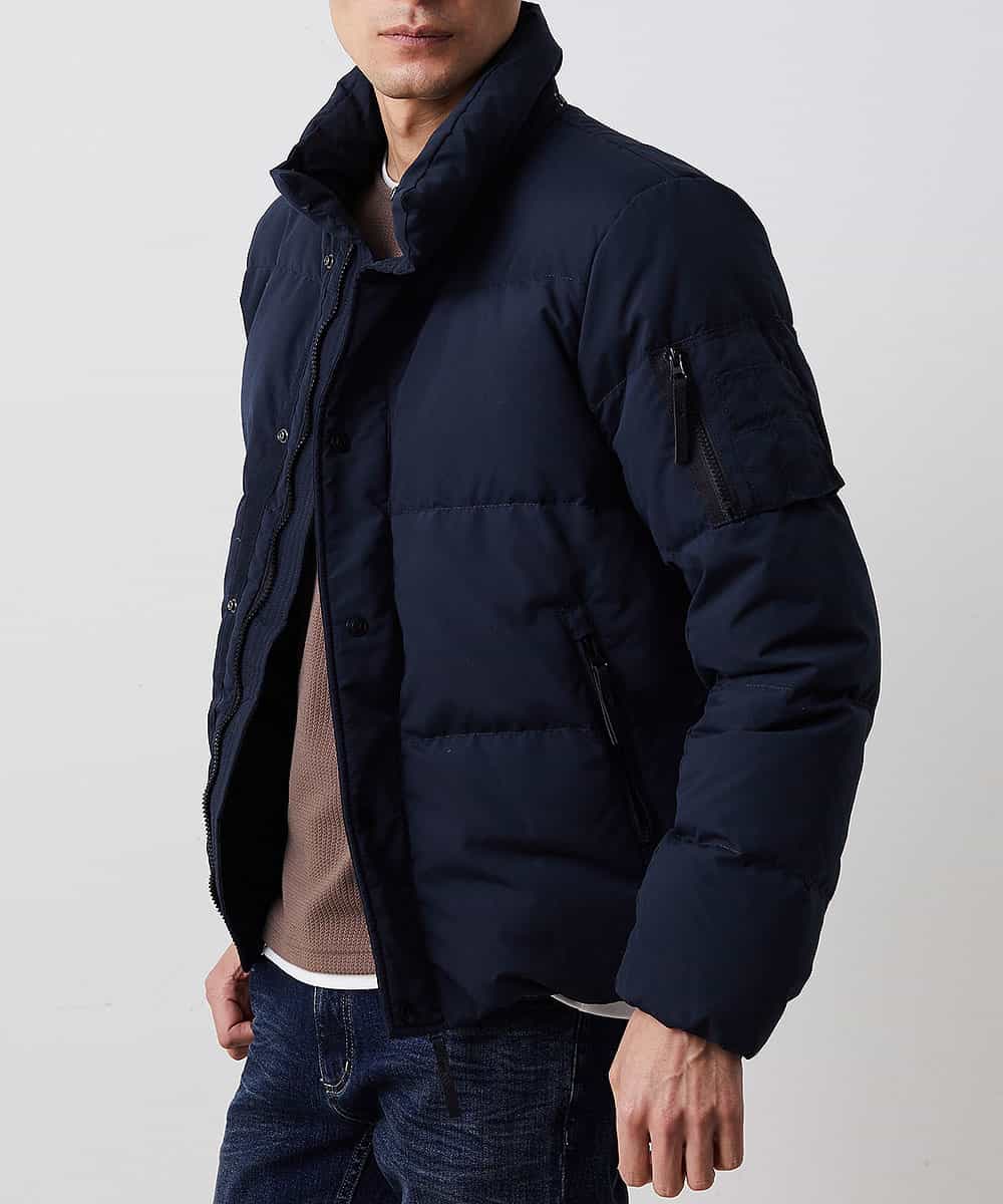 MKJAO41190 MK MICHEL KLEIN HOMME(MKミッシェルクランオム) ポリピーチダウンブルゾン ネイビー