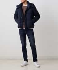 MKJAO41190 MK MICHEL KLEIN HOMME(MKミッシェルクランオム) ポリピーチダウンブルゾン ネイビー