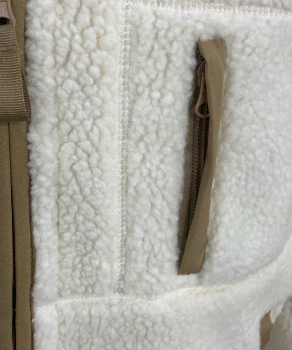 MKJAO91130 MK MICHEL KLEIN HOMME(MKミッシェルクランオム) 【リバーシブル】キルティングボアブルゾン ベージュ