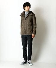 MKJAU04220 MK MICHEL KLEIN HOMME(MKミッシェルクランオム) 中綿ライナーブルゾン カーキ(36)