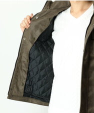 MKJAU04220 MK MICHEL KLEIN HOMME(MKミッシェルクランオム) 中綿ライナーブルゾン カーキ(36)