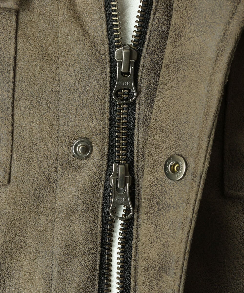 MKJAU04220 MK MICHEL KLEIN HOMME(MKミッシェルクランオム) 中綿ライナーブルゾン カーキ(36)
