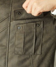 MKJAU04220 MK MICHEL KLEIN HOMME(MKミッシェルクランオム) 中綿ライナーブルゾン カーキ(36)