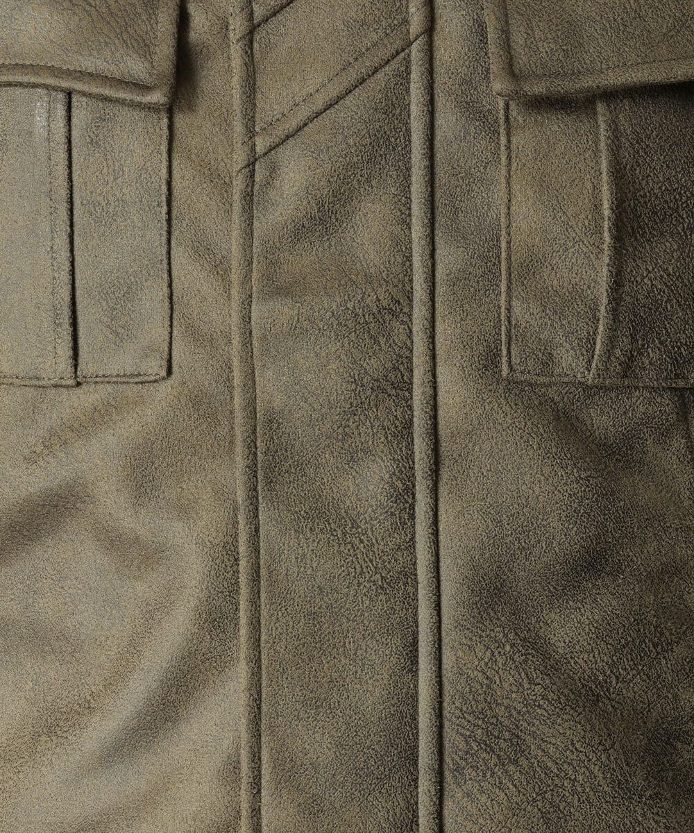 MKJAU04220 MK MICHEL KLEIN HOMME(MKミッシェルクランオム) 中綿ライナーブルゾン カーキ(36)
