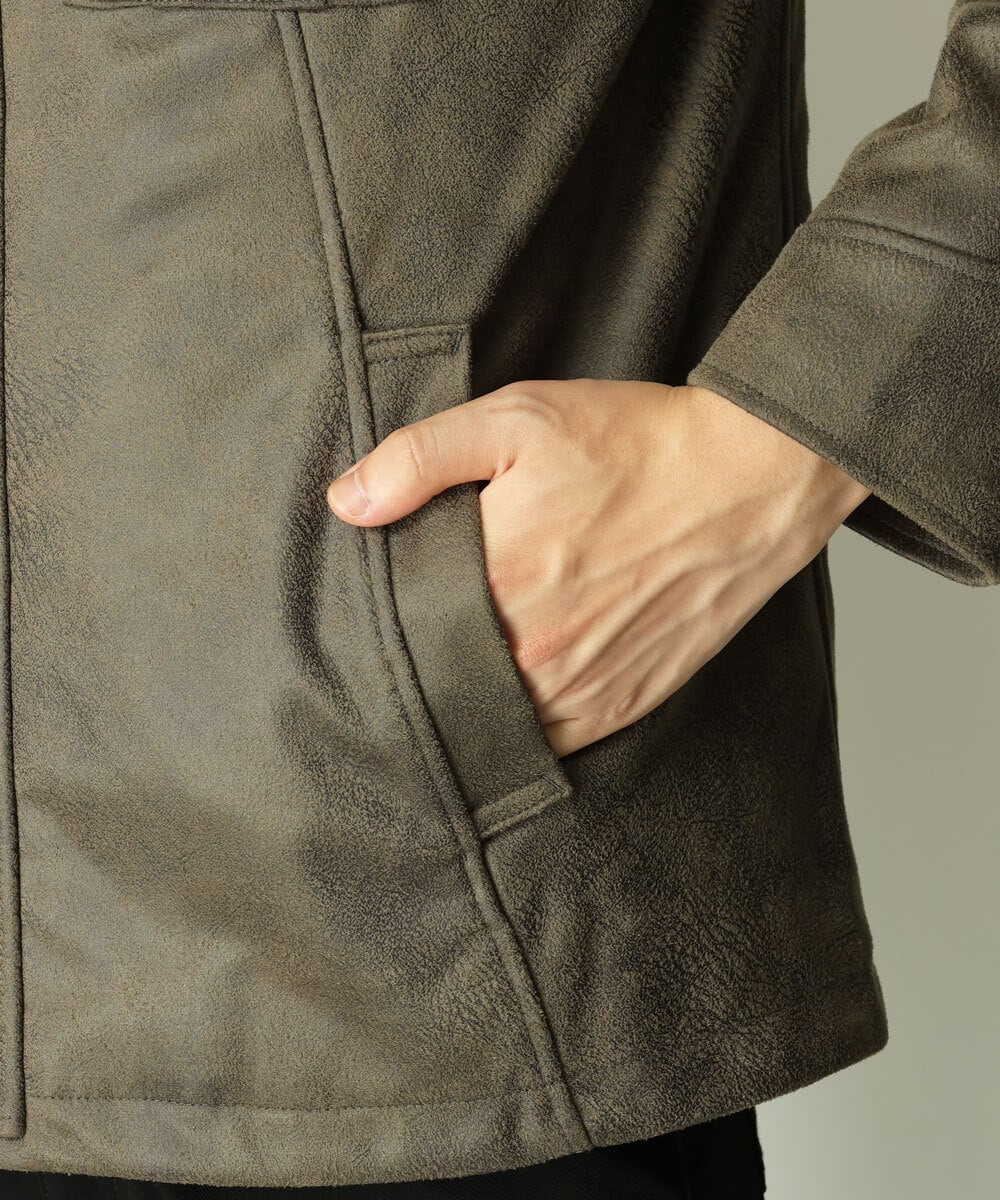 MKJAU04220 MK MICHEL KLEIN HOMME(MKミッシェルクランオム) 中綿ライナーブルゾン カーキ(36)