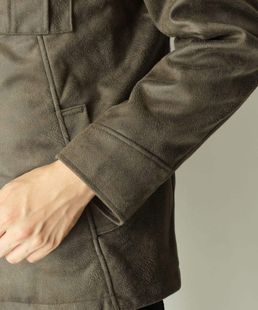 MKJAU04220 MK MICHEL KLEIN HOMME(MKミッシェルクランオム) 中綿ライナーブルゾン カーキ(36)