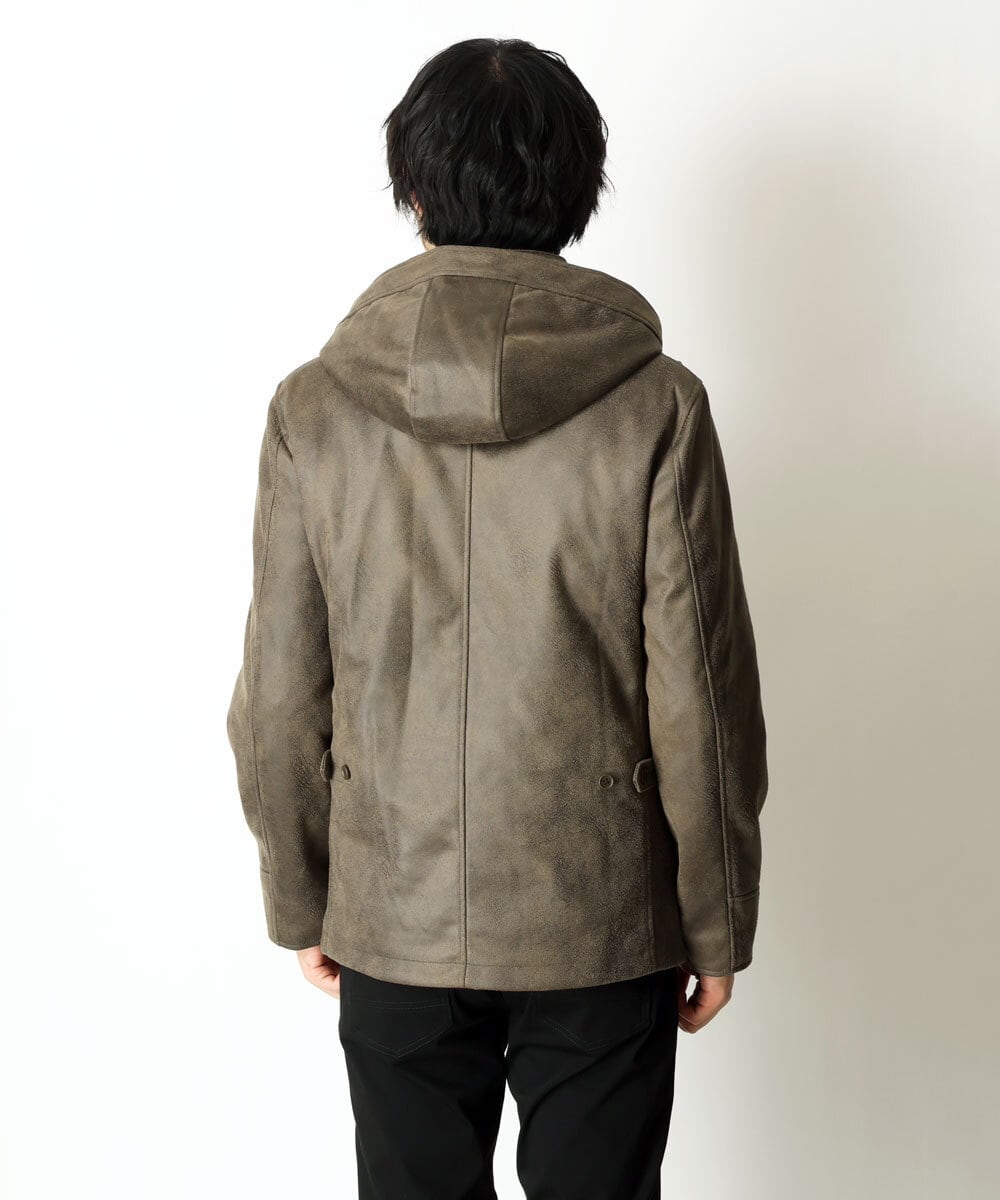 MKJAU04220 MK MICHEL KLEIN HOMME(MKミッシェルクランオム) 中綿ライナーブルゾン カーキ(36)