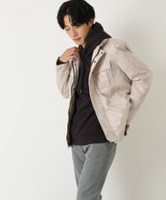 MKJAU04220 MK MICHEL KLEIN HOMME(MKミッシェルクランオム) 中綿ライナーブルゾン アイボリー(80)
