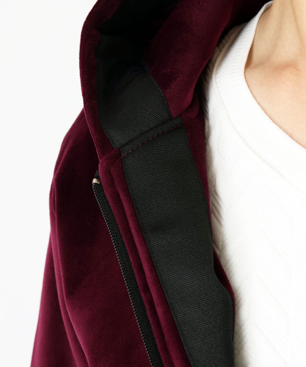 MKJAU29130 MK MICHEL KLEIN HOMME(MKミッシェルクランオム) ベロアパーカー パープル(77)