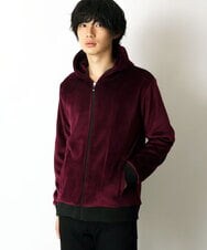 MKJAU29130 MK MICHEL KLEIN HOMME(MKミッシェルクランオム) ベロアパーカー パープル(77)