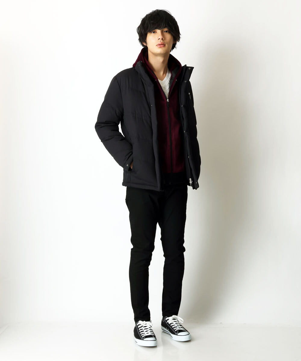 MKJAU29130 MK MICHEL KLEIN HOMME(MKミッシェルクランオム) ベロアパーカー パープル(77)