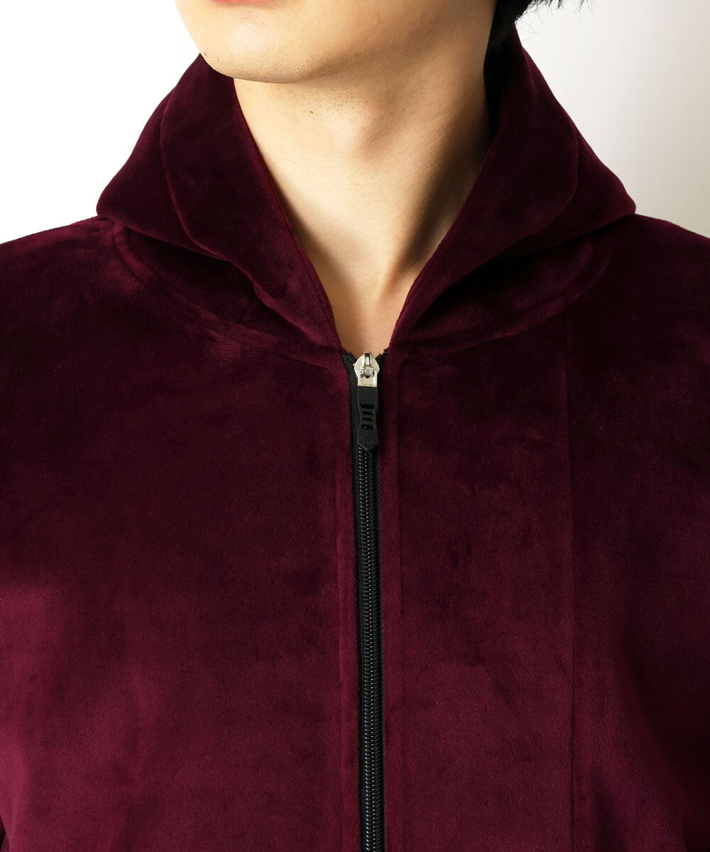 MKJAU29130 MK MICHEL KLEIN HOMME(MKミッシェルクランオム) ベロアパーカー パープル(77)