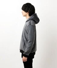 MKJAU29130 MK MICHEL KLEIN HOMME(MKミッシェルクランオム) ベロアパーカー ダークグレー(93)