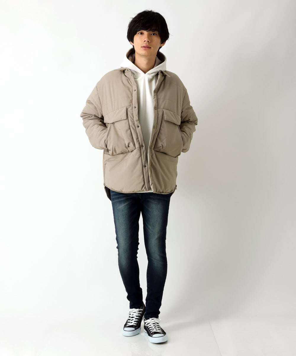 MKJAU47170 MK MICHEL KLEIN HOMME(MKミッシェルクランオム) CPOブルゾン アイボリー(80)
