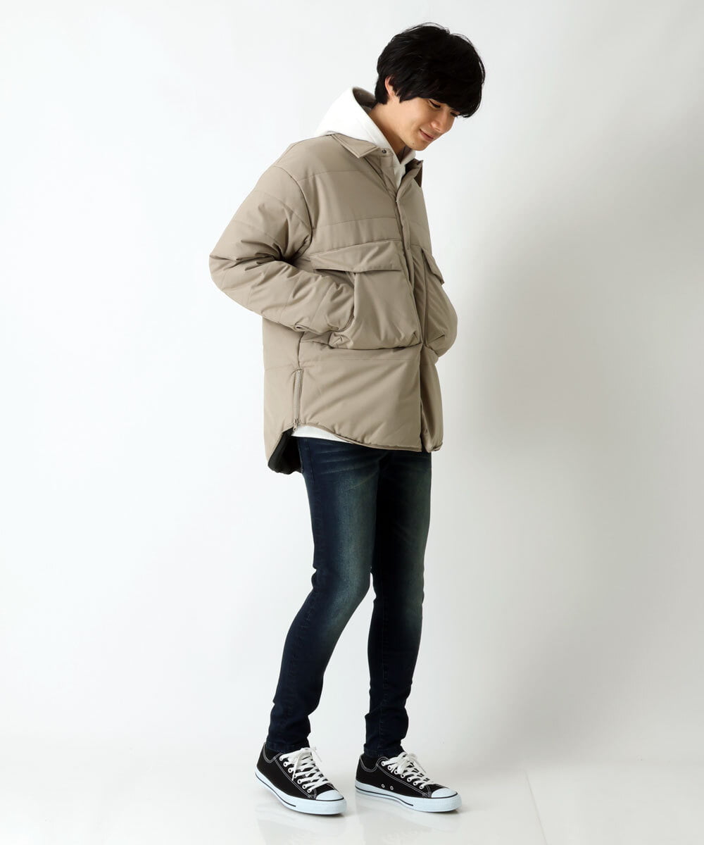 MKJAU47170 MK MICHEL KLEIN HOMME(MKミッシェルクランオム) CPOブルゾン アイボリー(80)