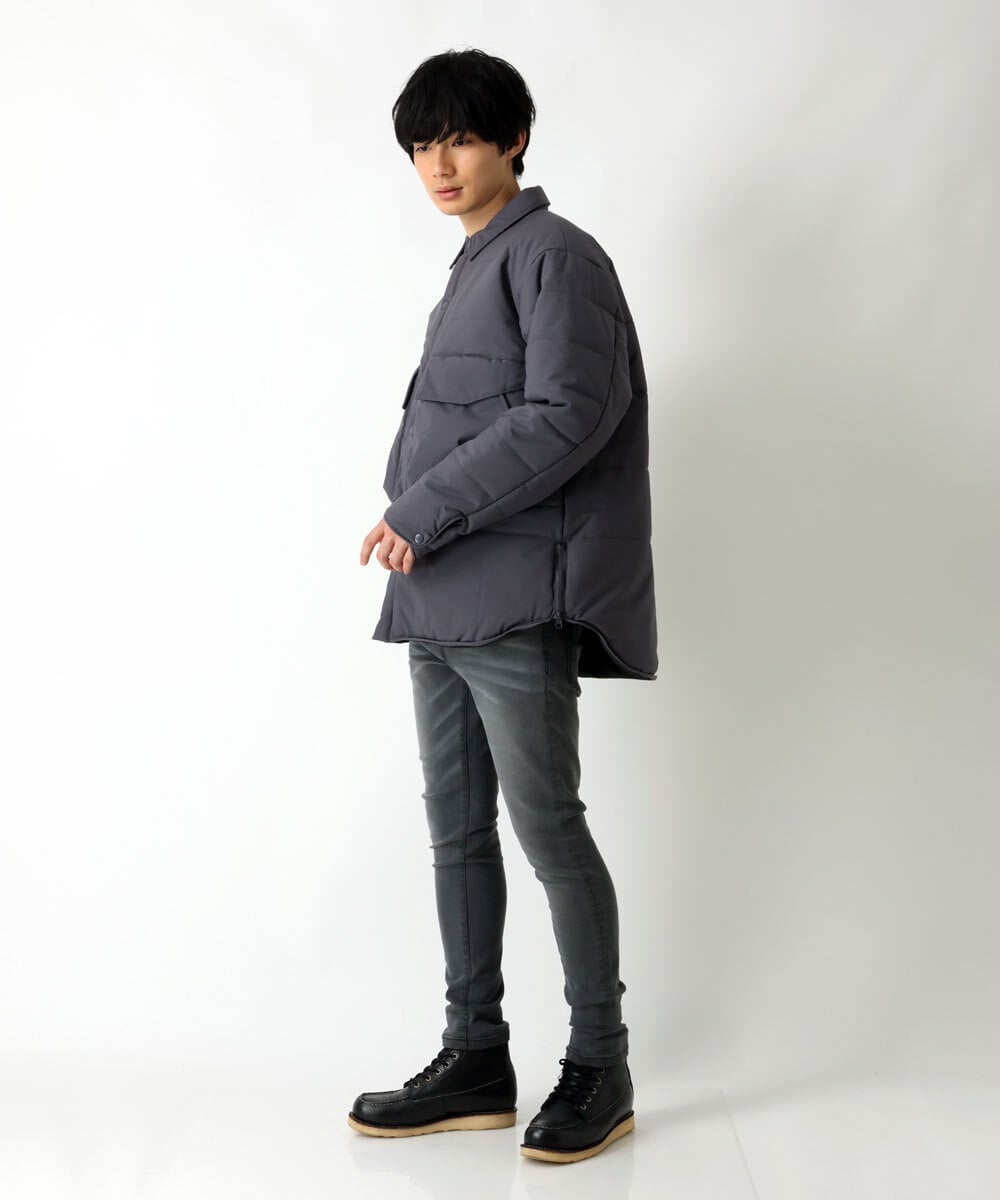 MKJAU47170 MK MICHEL KLEIN HOMME(MKミッシェルクランオム) CPOブルゾン ダークグレー(93)