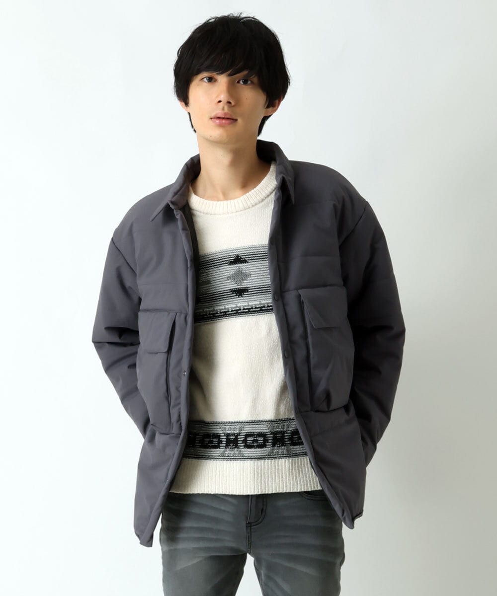 MKJAU47170 MK MICHEL KLEIN HOMME(MKミッシェルクランオム) CPOブルゾン ダークグレー(93)