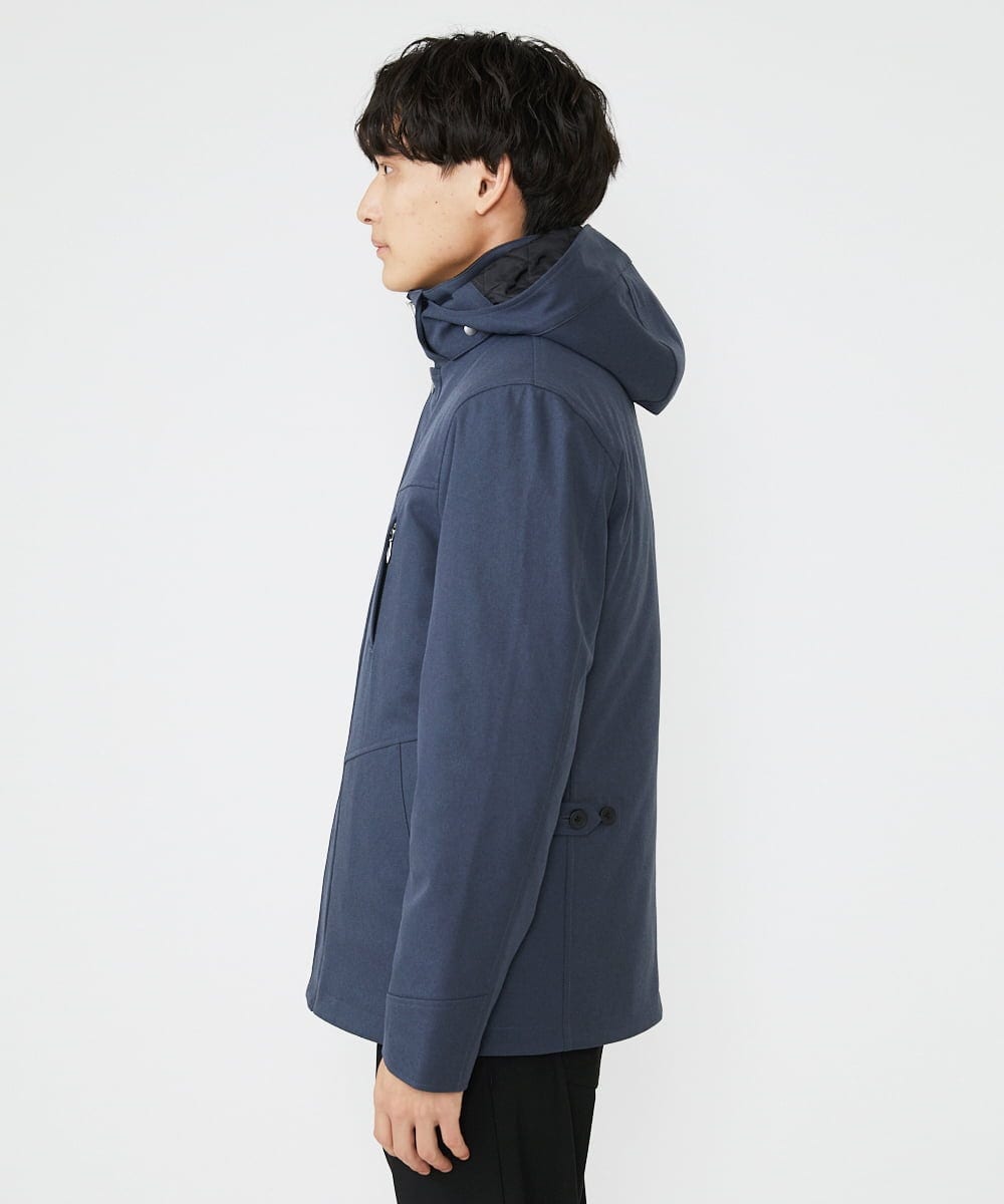 MKJAX07272 MK MICHEL KLEIN HOMME(MKミッシェルクランオム) ライナー付き / ウールタッチボンディングブルゾン ブルー(55)