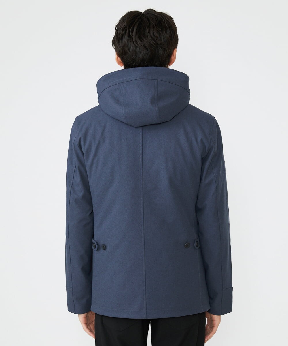 MKJAX07272 MK MICHEL KLEIN HOMME(MKミッシェルクランオム) ライナー付き / ウールタッチボンディングブルゾン ブルー(55)