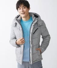 MKJAX21250 MK MICHEL KLEIN HOMME(MKミッシェルクランオム) スエードタッチ / ダウンブルゾン グレー(92)