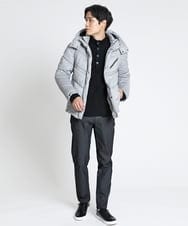 MKJAX21250 MK MICHEL KLEIN HOMME(MKミッシェルクランオム) スエードタッチ / ダウンブルゾン グレー(92)