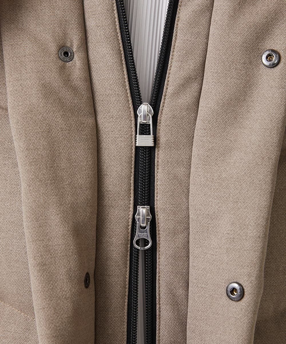 MKJAX22320 MK MICHEL KLEIN HOMME(MKミッシェルクランオム) WEB LIMITED【限定カラー】PRIMEFLEX ドビープリントダウンブルゾン ベージュ(83)