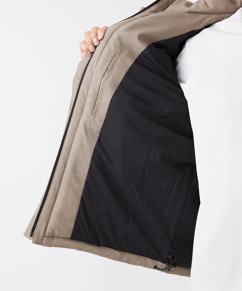 MKJAX22320 MK MICHEL KLEIN HOMME(MKミッシェルクランオム) WEB LIMITED【限定カラー】PRIMEFLEX ドビープリントダウンブルゾン ベージュ(83)