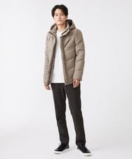 MKJAX22320 MK MICHEL KLEIN HOMME(MKミッシェルクランオム) WEB LIMITED【限定カラー】PRIMEFLEX ドビープリントダウンブルゾン ベージュ(83)