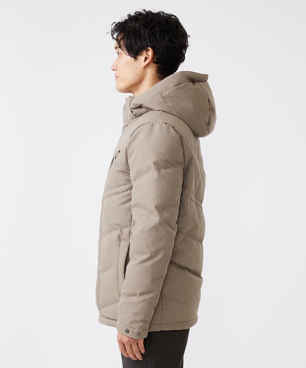 MKJAX22320 MK MICHEL KLEIN HOMME(MKミッシェルクランオム) WEB LIMITED【限定カラー】PRIMEFLEX ドビープリントダウンブルゾン ベージュ(83)
