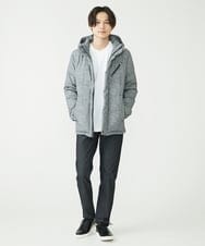 MKJAX22320 MK MICHEL KLEIN HOMME(MKミッシェルクランオム) WEB LIMITED【限定カラー】PRIMEFLEX ドビープリントダウンブルゾン グレー(92)
