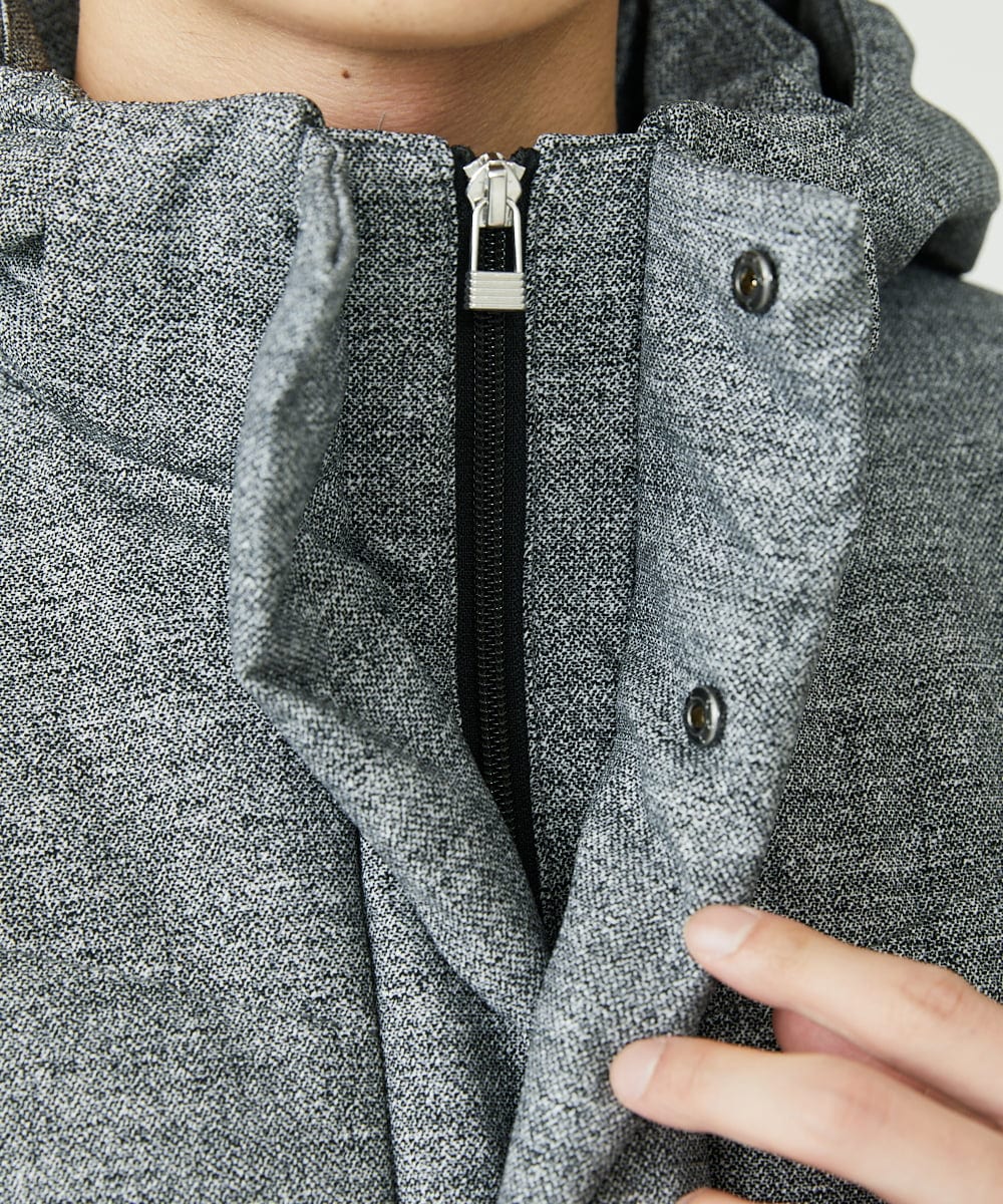 MKJAX22320 MK MICHEL KLEIN HOMME(MKミッシェルクランオム) WEB LIMITED【限定カラー】PRIMEFLEX ドビープリントダウンブルゾン グレー(92)