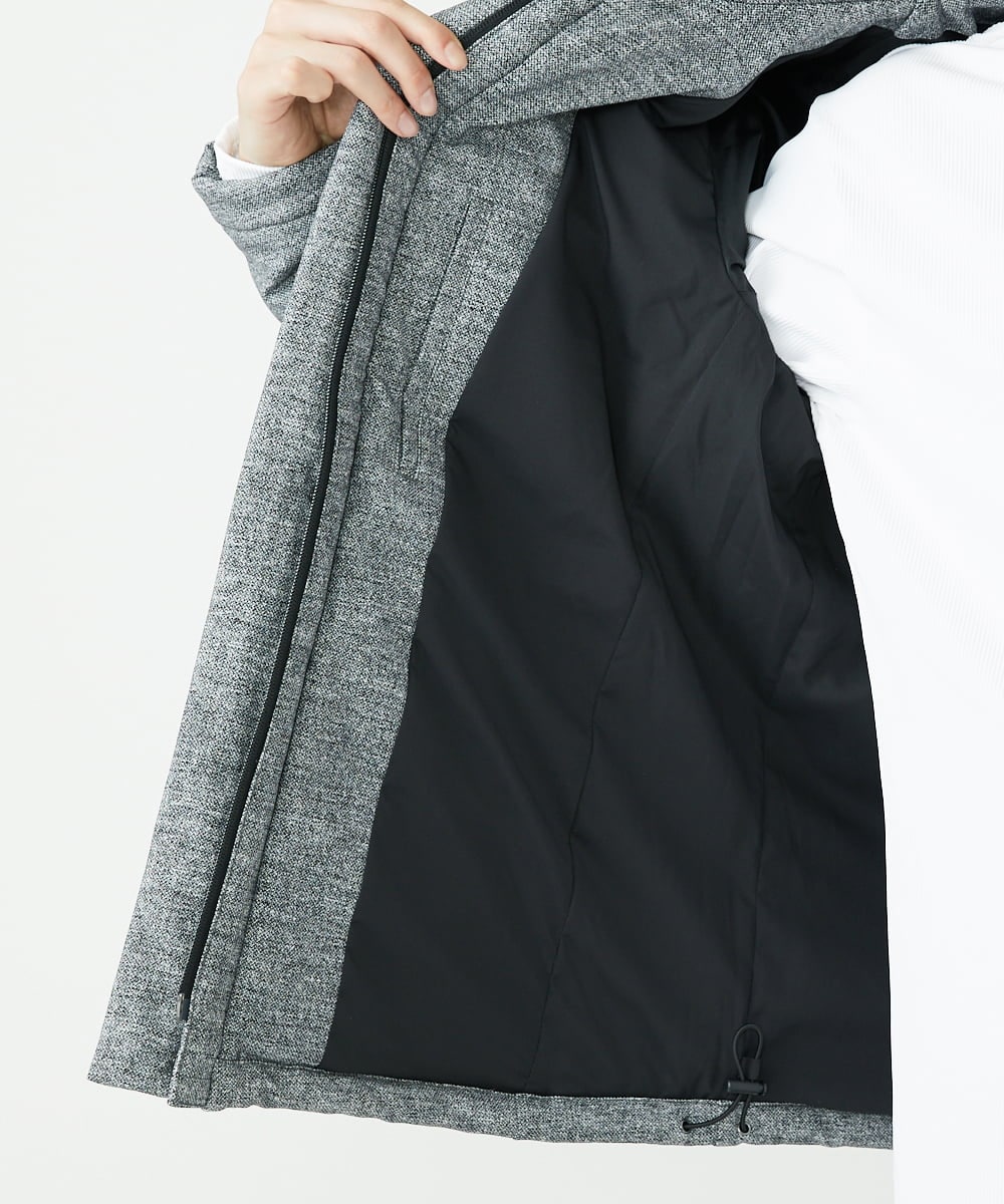 MKJAX22320 MK MICHEL KLEIN HOMME(MKミッシェルクランオム) WEB LIMITED【限定カラー】PRIMEFLEX ドビープリントダウンブルゾン グレー(92)