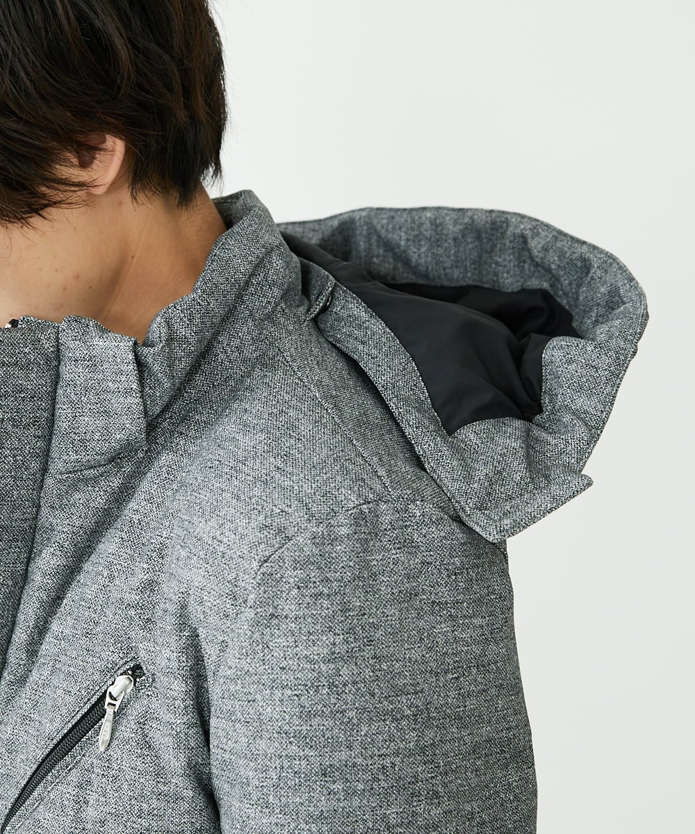 MKJAX22320 MK MICHEL KLEIN HOMME(MKミッシェルクランオム) WEB LIMITED【限定カラー】PRIMEFLEX ドビープリントダウンブルゾン グレー(92)