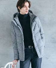 MKJAX22320 MK MICHEL KLEIN HOMME(MKミッシェルクランオム) WEB LIMITED【限定カラー】PRIMEFLEX ドビープリントダウンブルゾン グレー(92)