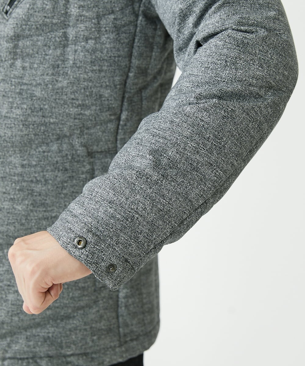 MKJAX22320 MK MICHEL KLEIN HOMME(MKミッシェルクランオム) WEB LIMITED【限定カラー】PRIMEFLEX ドビープリントダウンブルゾン グレー(92)