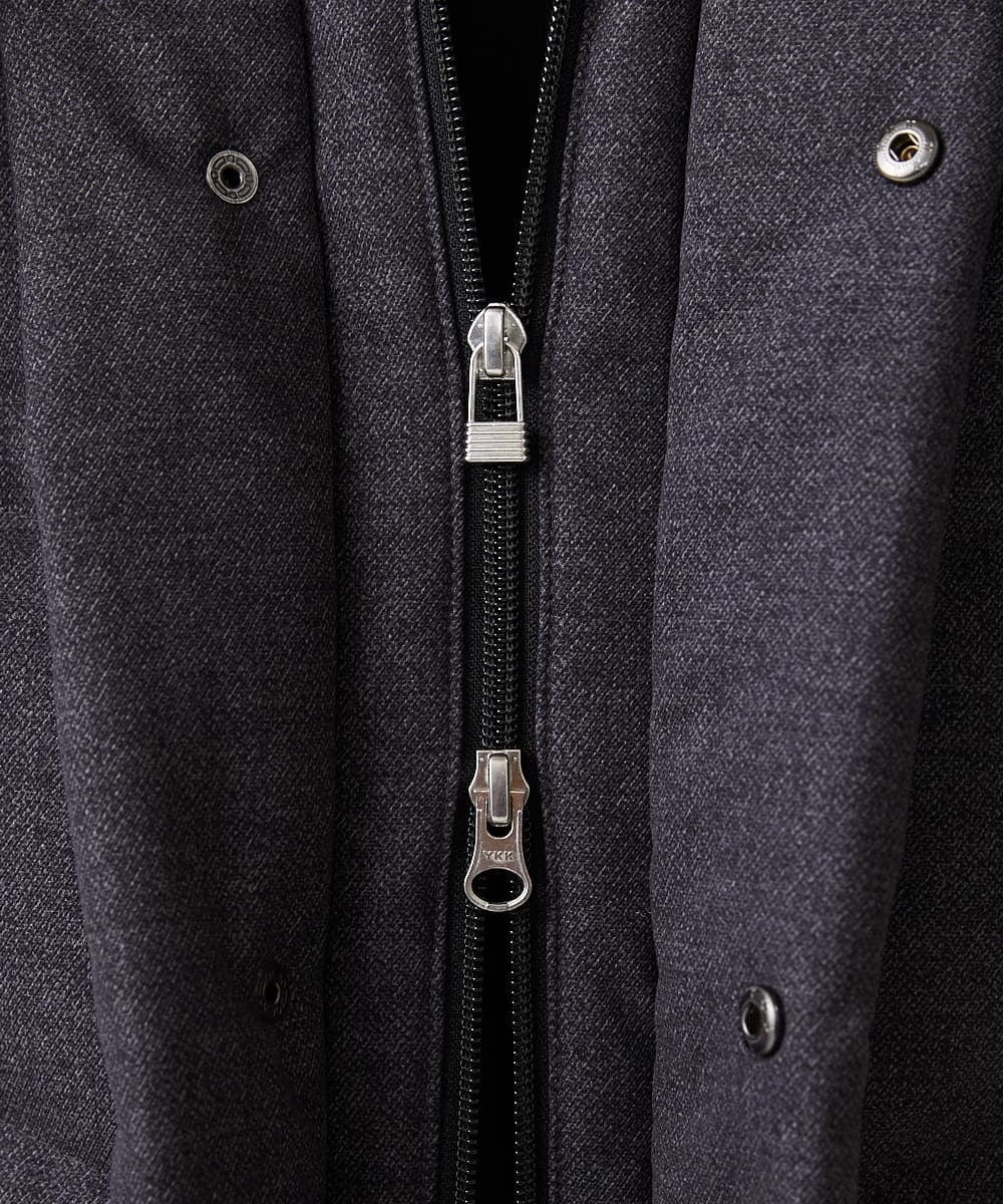 MKJAX22320 MK MICHEL KLEIN HOMME(MKミッシェルクランオム) WEB LIMITED【限定カラー】PRIMEFLEX ドビープリントダウンブルゾン ダークグレー(93)