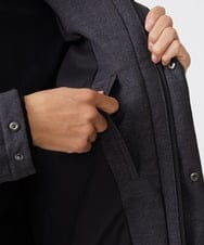 MKJAX22320 MK MICHEL KLEIN HOMME(MKミッシェルクランオム) WEB LIMITED【限定カラー】PRIMEFLEX ドビープリントダウンブルゾン ダークグレー(93)